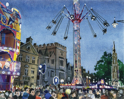 PRINTS | St Giles Fair, September 2018, looking towards Balliol College and the Martyrs’ Memorial